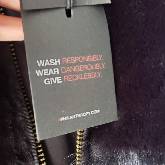 NWT n:philanthropy Faux Fur Harlan Jacket in Black Cat - Picture 8 of 11